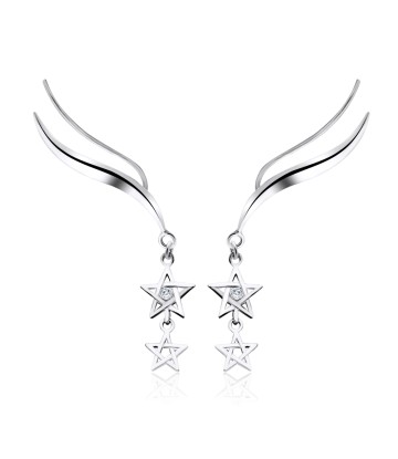 Silver Earring Star Shape EL-134